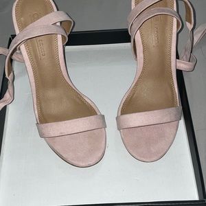 Asos pink suede sandals